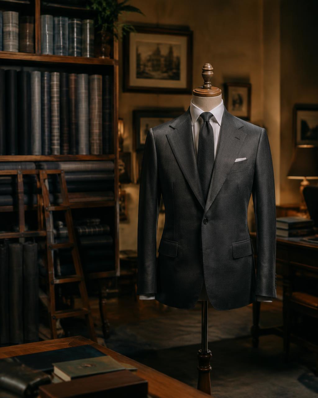 Costume sur-mesure dans l'atelier